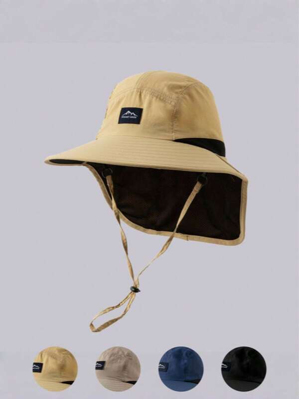 قبعة شمس قابلة للتعديل للاستخدام الخارجي والسفر، قبعة دلو للصيد سريعة الجفاف، واقية من أشعة الشمس للتنزه والمشي في الهواء الطلق، قطعة واحدة