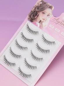 5 paia di ciglie finte 3D naturali, ciglie finte drammatiche per estensioni ciglie, strumenti per il make-up all'ingrosso