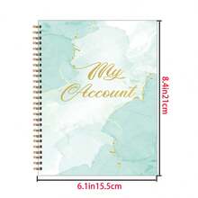 دفتر قيد الإيرادات والمصروفات، قسم متتبع الحسابات قابل للطباعة لسجل البنك (لسيناريوهات التسجيل المالي)