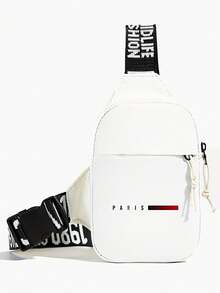 Men's New Construction Site Changeover Large Capacity Multi-Function Waterproof Durable Chest Bag Messenger Bag, Holiday - Multicolor - View 14