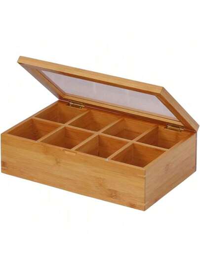 Bamboo Tea Box, 12 Inch, Natural