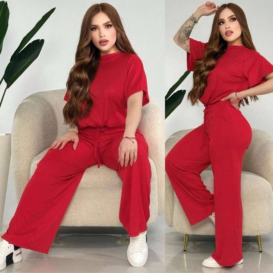 2-Piece Loose Set - Red - View 1