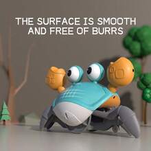 Interaktives musikalisches krabbelndes Krabben Baby Spielzeug, lustiges bewegliches Spielzeug geeignet für Säuglinge, Kleinkind Kinder, Baby Jungen und -mädchen, Lernkriechen Geburtstagsgeschenk