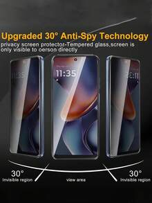 3pcs Tempered Glass Screen Protector, For G86/ G Stylus 5G 2024/E30/G53/G42/E40, Smooth Surface, High Hardness, Bubble-Free Installation, Privacy Protection Screen Protection Essentials, Applicable To Daily Shield, Office, Home Privacy Screen Protector Phone Screen Protector Phone Accessories - Black - View 6
