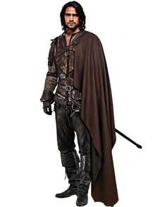 1 chiếc khăn choàng vai kiểu Viking thời Trung cổ phong cách Steampunk, có dây đeo eo, dùng làm trang phục hóa trang Halloween, vua tiên, chiến binh, hiệp sĩ. - Nhiều màu - Xem 3