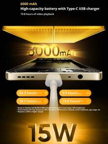 Realme Note 70T 全球解锁智能手机，搭载 Unisoc T7250 八核芯片，6.75 英寸 90Hz HD+ 眼部舒适显示屏，6000mAh 长效电池，13MP 超清晰摄像头，IP54 防尘/防水，4GB+64GB/4GB+128GB/4GB+256GB（黑色/金色） - 金色 - 查看 4