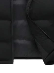 Colete Sem Mangas Fofinho Masculino - Quente e Confortável, Adequado para Corrida e Esportes ao Ar Livre, com Múltiplos Bolsos, Design de Gola Preta, Peça de Sobreposição Casual | Colete com Zíper | Colete de Poliéster