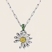 新款小雏菊纯银项链轻奢小众ins风设计精致简约高端锁骨链