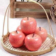 Artificial Apple Christmas Eve Simulation Fruit Home Kitchen Party Decoration 6PCS
