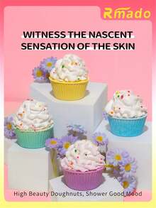 4 件蛋糕浴盐球 - 含天然精油的浴球淋浴蒸汽机 - 滋润肌肤，缓解压力 - 送给她、妻子、女朋友、母亲和孩子（男孩和女孩）的理想礼物。 - 4pcs-cake - 查看 6