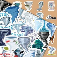 50pcs Extreme Weather Tornado Cartoon Decorative Stickers For Cabinet, Skateboard, Phone Case, DIY - Multicolor - View 4