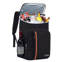 1 Mochila aislada de gran capacidad para acampada, picnic y almuerzo al aire libre con cremallera, caja de hielo impermeable de Oxford, caja de conservación de alimentos, diseño multifuncional a prueba de fugas, mochila para alimentos reutilizable y aislada, adecuada para hombres y mujeres - Multicolor - Ver 11