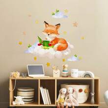 Cartoon Rabbit With Glasses Reading Book Wall Sticker, Decor For Children's Room, Nursery, Bedroom, Living Room, Study - Multicolor - View 11