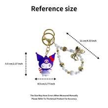 三丽鸥天使吊饰 - 官方授权配饰，饰有梦幻天使图案。可调节链条，细节精致，完美搭配包袋或钥匙，提升您的日常造型。 - 紫色 - 查看 8