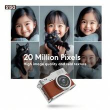 8GB/16GB/32GB 数码迷你相机，小巧便携，隐蔽拍摄，复古可穿戴迷你相机：支持 1080P 高清视频录制，时尚配件，兼具拍摄功能。0.96 英寸 IPS 屏幕，LED 补光灯。专为年轻人设计。超轻 17.5g 机身，支持边拍边充，助力你的 Vlog 创作。 - 相機 + 16GB記憶卡 - 查看 9