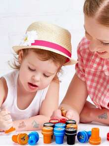 10Pcs RandomStyle Construction Trucks Stampers Construction Party Favors Truck Party Favors Self Inking Stamps Classroom Rewards Party Treat Goody Bag Stuffers For Kids Birthday Party Supplies