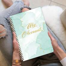 دفتر قيد الإيرادات والمصروفات، قسم متتبع الحسابات قابل للطباعة لسجل البنك (لسيناريوهات التسجيل المالي)