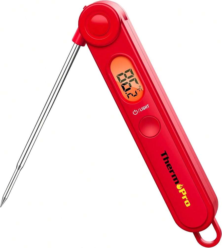 ThermoPro TP03A Termómetro digital de lectura instantánea para carne, cocina, cocina, alimentos, caramelos, termómetro para barbacoa, parrilla, ahumador, freír profundo, termómetro de aceite - 1 - Ver 1