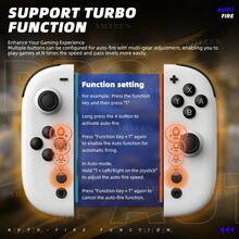 2025 Joy Pad Joycons RGB Wireless Gamepad For Switch/Lite/Oled Hall Joystick No Drift Remote Control 6 Axis Gyro Game Controller