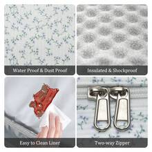 1Piece Portable Lunch Bag Large Reusable Insulated Lunch Box Bento Pouch Dinner Insulation Bag Student Thickened Cute Lunch Fruit Bag Pink Strawberry Stripe Leopard Print Small Floral Bag For School School Accessories School Stuff - Lavender - 查看 5