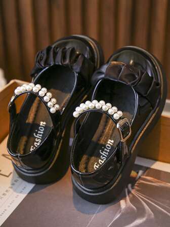 Girls' Flat Shoes, Fashion School Style, Cute Solid Color, Soft Flat Shoes, Lightweight Formal Shoes Suitable For Party, School Students