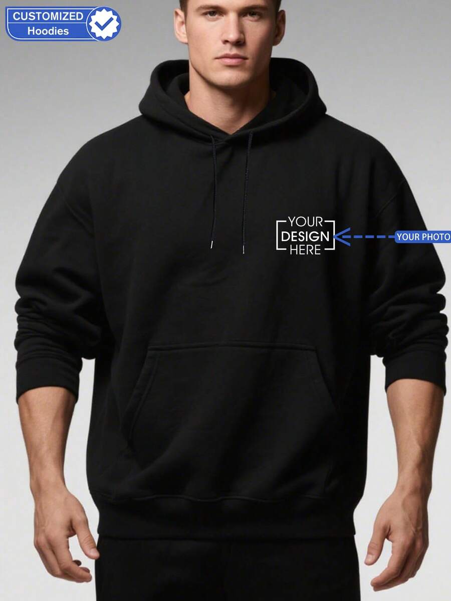 بلوزة رياضية مطبوعة قابلة للتخصيص للرجال مع كابوشون. أنيقة ومتعددة الاستخدامات، مثالية للخريف والشتاء. هذه البلوزة الرياضية المرحة قابلة للتخصيص بنصك وصورك، مناسبة لعيد الميلاد، هالوين، اليقطين، الأشباح، طباعات إعلانية، تصاميم ، شعارات فرق الرقص، شعارات الزي الرسمي للعمل، تصاميم الزي المدرسي الرسمي، وغير ذلك. يمكن ارتداؤها كبلوزة رياضية، مما يجعلها خيارًا مثاليًا للخريف والشتاء، مناسبة للعائلة والحيوانات الأليفة والأصدقاء وغير ذلك. - الأسود - مشاهدة 1