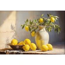 1pc Lemon Tree Posters Italian Kitchen Prints Canvas Painting Still Life Summer Fruit Wall Arts Pictures Home Room Modern Decoration No Frame - Available In Multiple Colors - View 14