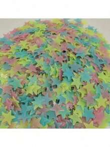 100/200/300 Glowing Star Wall Stickers, Fluorescent Ceiling Decorations With Small Pentagrams Shining In The Dark, Suitable For Home, Bedroom, And Room Decoration – Luminous Star Decal, Nightlight Wall Decor, Bedroom Ceiling