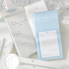 1 Pieza Planificador diario de productividad todo en uno, Agenda 2025, Cuaderno portátil, Lista de tareas, Libro de impresión de tarjeta de autodisciplina, Lista de tareas Memo - Multicolor - Ver 4