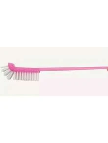 Escova Para Limpar Mamadeira Com Limpa Bico Rosa Kababy - Rosa - Visão 3