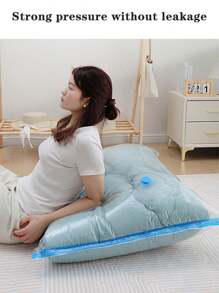 1/3/5 حقيبة تخزين فراغية موفرة للمساحة، حقيبة سفر بلاستيكية محمولة، حقيبة تخزين الملابس، حقيبة تخزين فراغية من البولي إيثيلين تيريفثالات، حقيبة تخزين فراغية شفافة بسيطة للاستخدام المنزلي للملابس والبطانيات والقمصان، منظم مساحة منزلي لغرفة النوم والحمام والخزانة.