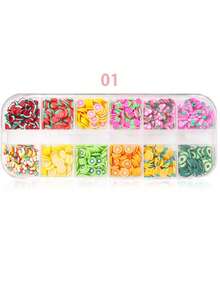 1 Hộp Trái Cây Hoa Lát Bùa Cho Đất Sét Polymer Nhựa Làm Chất Nhờn 3D Fimo Các Mảnh Ghép Đa Dạng Dán Số Lượng Lớn Cho Đồ Thủ Công DIY Nghệ Thuật Làm Móng Son Bóng Vật Dụng Trang Trí Điện Thoại Di Động - Nhiều màu - Xem 14