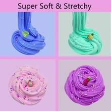 50 Pack Butter Slime Toy Kit, Super Soft And Non-Sticky,Very Suitable Birthday Gifts For Boys And Gir,Party Favors,Stress Relief Toys,Easter Filling Stuffers.