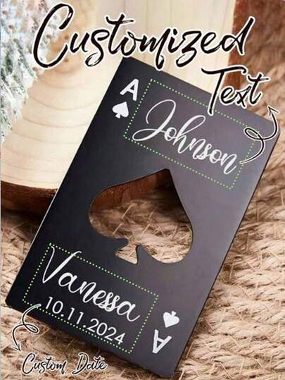 Personalisierter Flaschenöffner, Poker Flaschenöffner, Poker Geschenk, individualisierter Name und Datum Trauzeugen Geschenk, Pik Ass Flaschenöffner, personalisierte Name Flaschenöffner, gravierter Bier Flaschenöffner, Trauzeugen Antrag, Geschenk für den Besten Mann, Multifunktional, ideale Geschenke für ihn, für Jahrestage, Zuhause, für Valentinstag, für Vatertag, für Abschluss, für Hochzeiten, für Einweihung