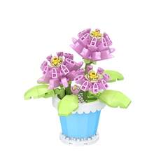 1 Micro Particle Potted Flower Building Blocks, DIY Colorful Flower Series Building Blocks, Decoration Bouquet, Suitable For Birthday, Father's Day, Mother's Day, Teacher's Day, Holidays, Weddings, Graduations, New Year, Christmas Gifts - Multicolor - View 22
