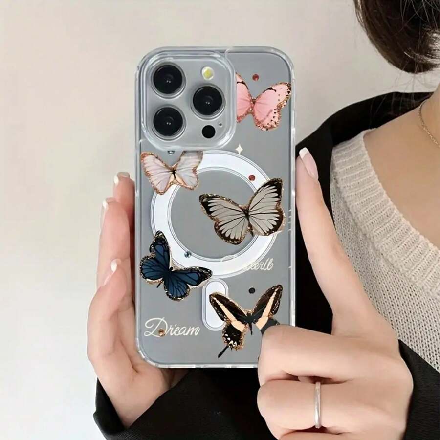 Teléfono: Este es un nuevo teléfono magnético de acrílico transparente compatible con phone 16 Pro, 15/14 Plus y 13/12/11 Pro. Cuenta con un diseño clásico transparente y resistente a los golpes, ideal tanto para hombres como para mujeres. - Colores mixtos 1 - Ver 1