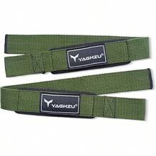 Lifting Straps Weightlifting, Bodybuilding, Powerlifting, Strength Training, & Deadlifts - Padded Neoprene 21 Inch Cotton Lifting Wrist Straps, Gym Wrist Straps Weight Lifting - màu xanh lá - Xem 9