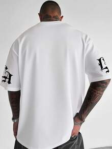 Men's Casual Versatile Simple Graphic Print Short Sleeve T-Shirt