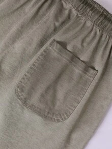 Cross Print Men's Shorts Set, Men, Ropa De Hombre, Men Shorts Set, Pantalones De Hombre, Shorts For Men, Graphic Tees Men - xanh quân đội - Xem 3