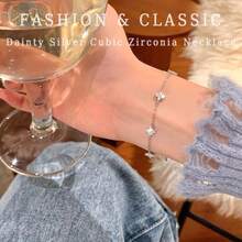 1 件防水镀银锆石花朵吊坠手链，奢华女士珠宝礼物