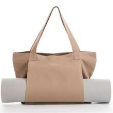 New Yoga Pilates Mat Bag Canvas Handbag Outdoor Exercise Equipment Travel Yoga Mat Shoulder Bag - Apricot - View 11