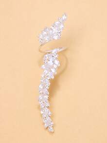 1pc Adjustable Open Leaf Ring, Minimalist Design Bride Accessory - Leaf Ring - View 15