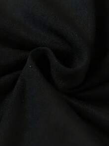 Women's Casual Short Sleeve T-Shirt, Mexico Eagle & Cactus Print, Round Neck, Sporty Everyday Top, Spring & Summer Collection 220g - 黑色 - 查看 2