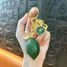 1pc Creative Cute Pear Shaped Keychain, Fashion Bag Pendant, Car Key Chain, Couples Small Gift, Backpack Decor - Multicolor - View 11