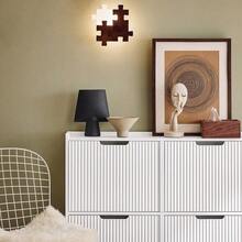 SoBuy Shoe Rack With 4 Flaps, Slim Shoe Cabinet, Shoe Rack With 4 Shelves, Shoe Chest Of Drawers, Shoe Storage, White, W X H X D Approx. 100 X 91 X 19 Cm FSR177-L-W - White - View 4