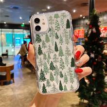 Funda de teléfono a prueba de golpes Estética de árbol de Navidad Funda transparente para iPhone 16 11 15 14 13 12 Pro Max XR Plus Funda transparente Regalos de Navidad lindos para mujeres hombres mamá papá Protección contra caídas - 1 pieza - Ver 7