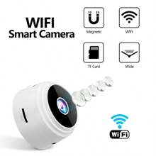 1 个迷你小型摄像机，带支架的隐藏式无线摄像机，WIFI 连接，可通过手机 APP 控制观看和监控，适用于客厅、办公室和汽车户外。