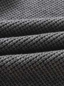 Suéter de punto grueso con estampado a cuadros en contraste para niños y adolescentes, adecuado para usar en la escuela y de forma casual en primavera, otoño e invierno