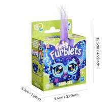 Hasbro Furby Furblets Star- 迷你朋友，45+ 种声音，Galaxy 音乐，只会说 Furbish，电子毛绒玩具，互动宠物，深蓝色，适合 6 岁以上儿童，开学礼物 - STAR-LEE - 查看 9