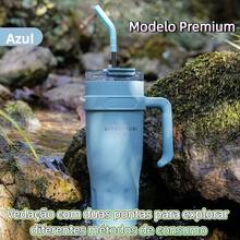 40OZ/1200ML SITARAYURI Double Wall  Bottle For Father's Day, With Handle And Straw, Large Capacity Portable Cup For Hot And Cold Dual Use, 1200ml Steel  Bottle, Suitable For Hot Or Cold Drinks, Suitable For Camping, Outdoor Activities, Driving, Sports, Fitness And Holiday Gifts. - 優質款淡紫色 - 查看 5